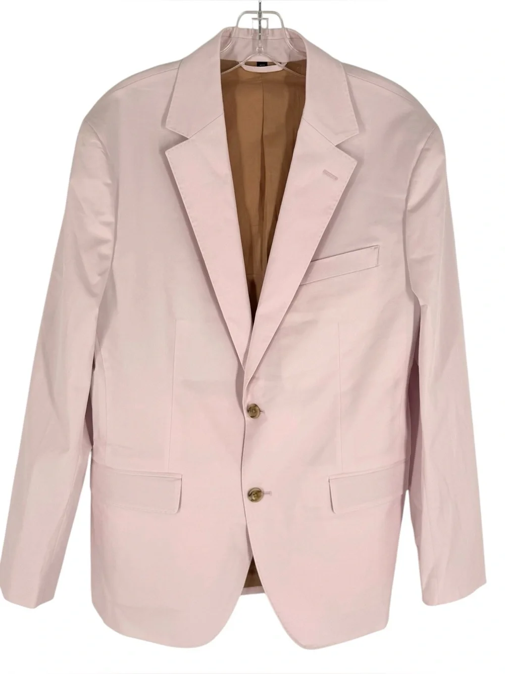Bonobos Cotton Blazer Mens Size 40R Blush Pink Manifattura Emmetex Athletic Fit
